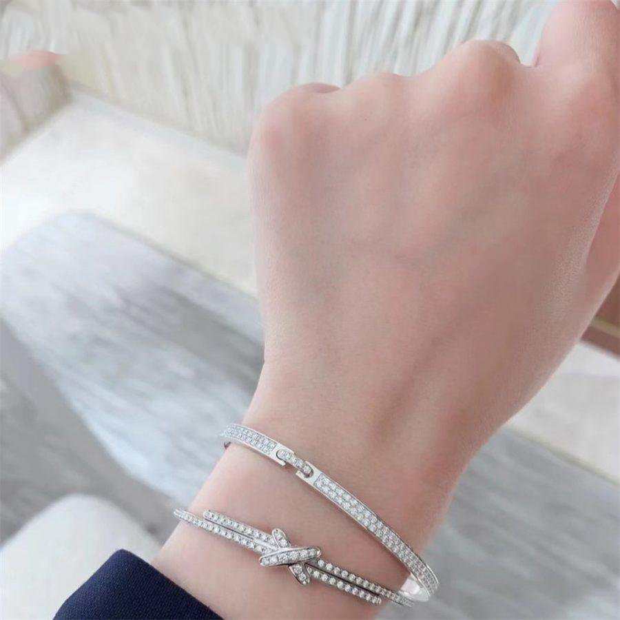 [⭐Lioran]JEUX DE BRACELET DIAMONDS SILVER