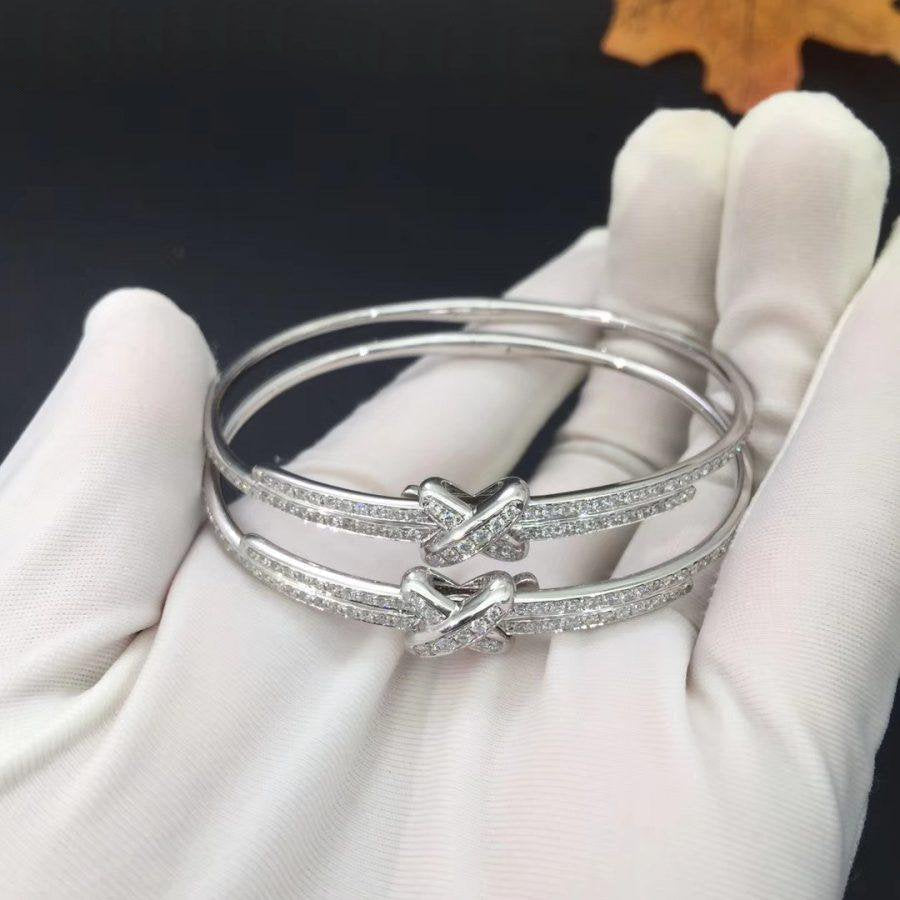 [⭐Lioran]JEUX DE BRACELET DIAMONDS SILVER