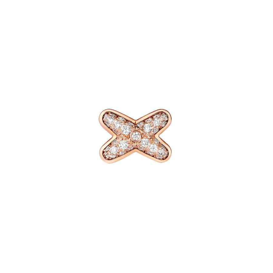 [⭐Lioran]JEUX DE PINK GOLD DIAMOND EARRINGS