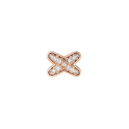 [⭐Lioran]JEUX DE PINK GOLD DIAMOND EARRINGS