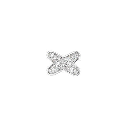 [⭐Lioran]JEUX DE SILVER DIAMOND EARRINGS