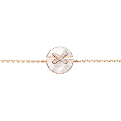 [⭐Lioran]JEUX DE BRACELET MOP PINK GOLD DIAMONDS