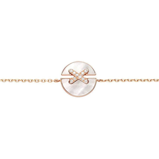 [⭐Lioran]JEUX DE BRACELET MOP PINK GOLD DIAMONDS