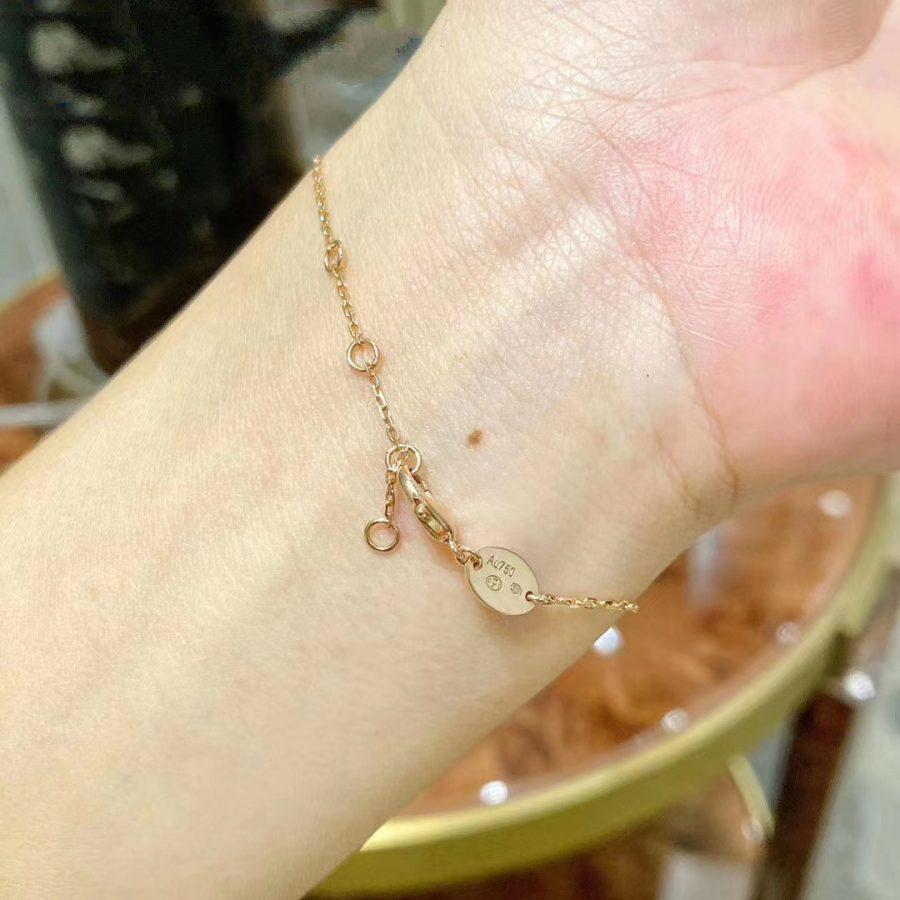 [⭐Lioran]JEUX DE BRACELET MOP PINK GOLD DIAMONDS