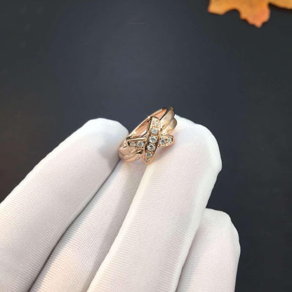 [⭐Lioran]JEUX DE PINK GOLD DIAMOND RING