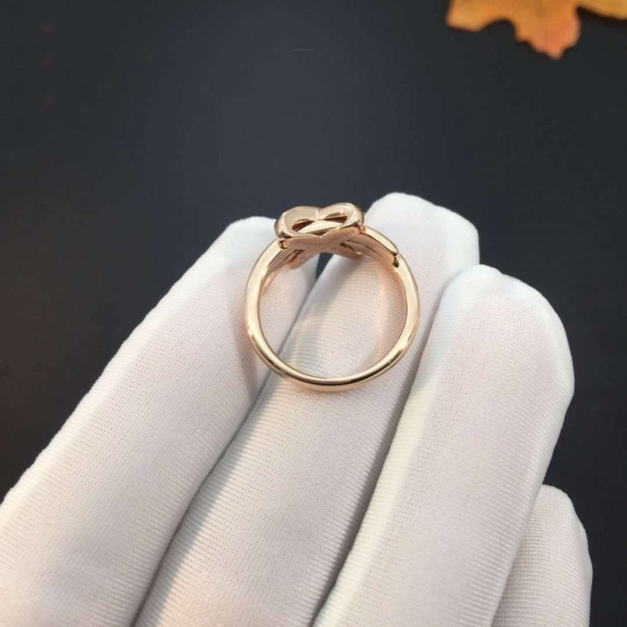 [⭐Lioran]JEUX DE PINK GOLD DIAMOND RING