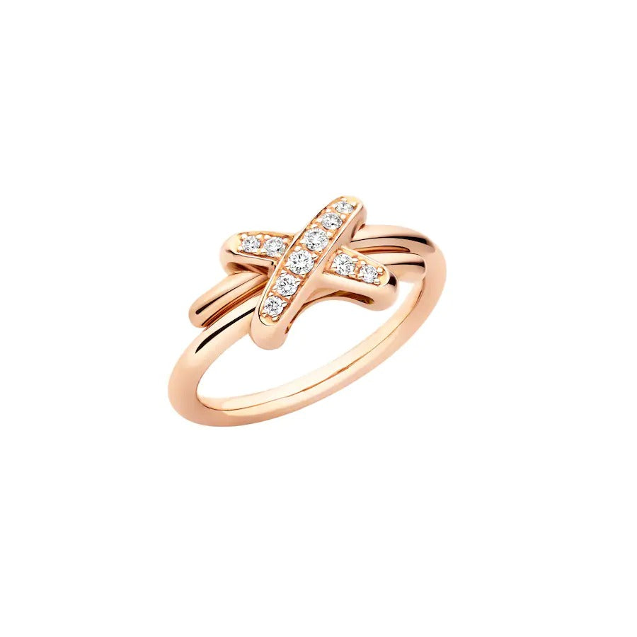 [⭐Lioran]JEUX DE PINK GOLD DIAMOND RING