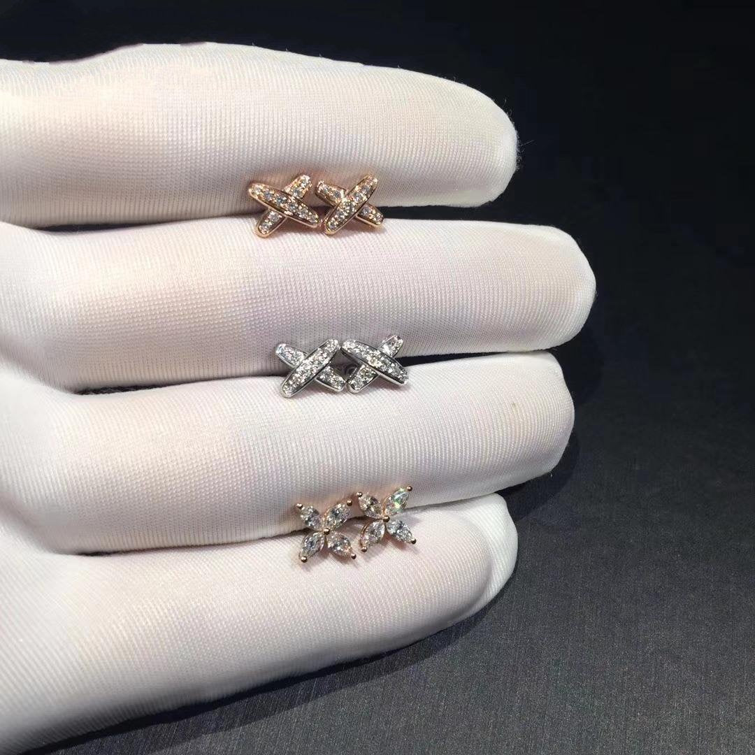 [⭐Lioran]JEUX DE DIAMOND EARRINGS