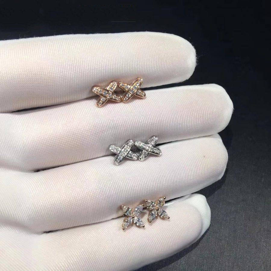 [⭐Lioran]JEUX DE DIAMOND EARRINGS