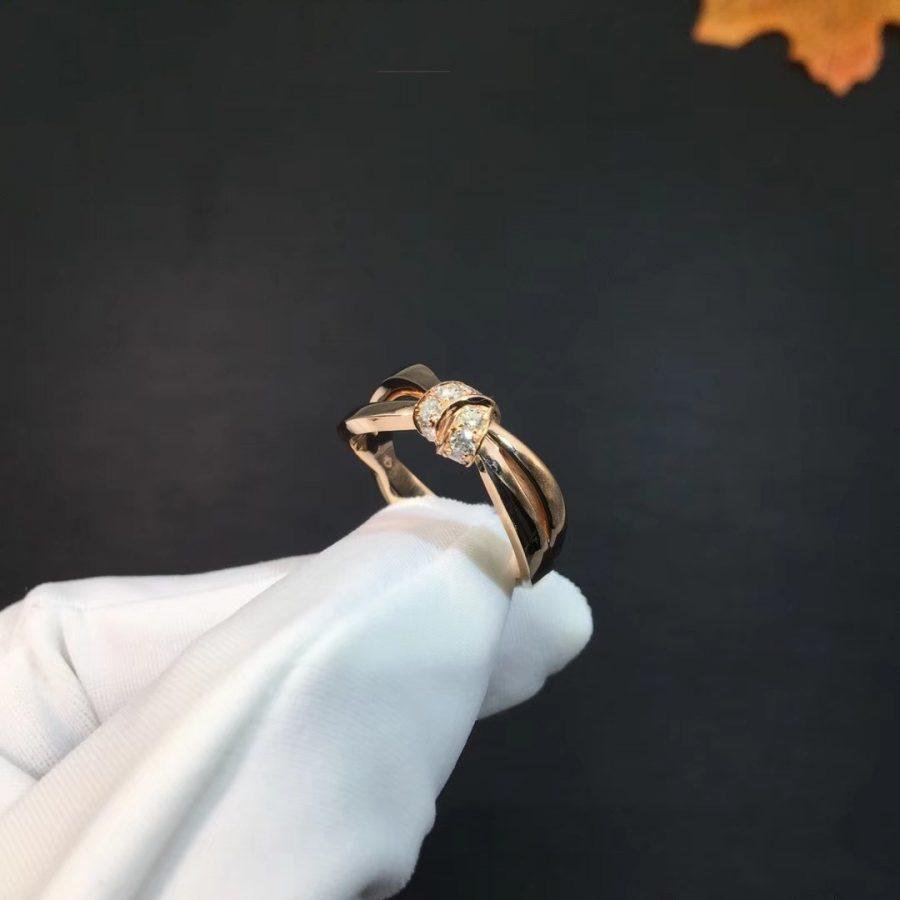 [⭐Lioran]LIENS RING PINK GOLD DIAMOND