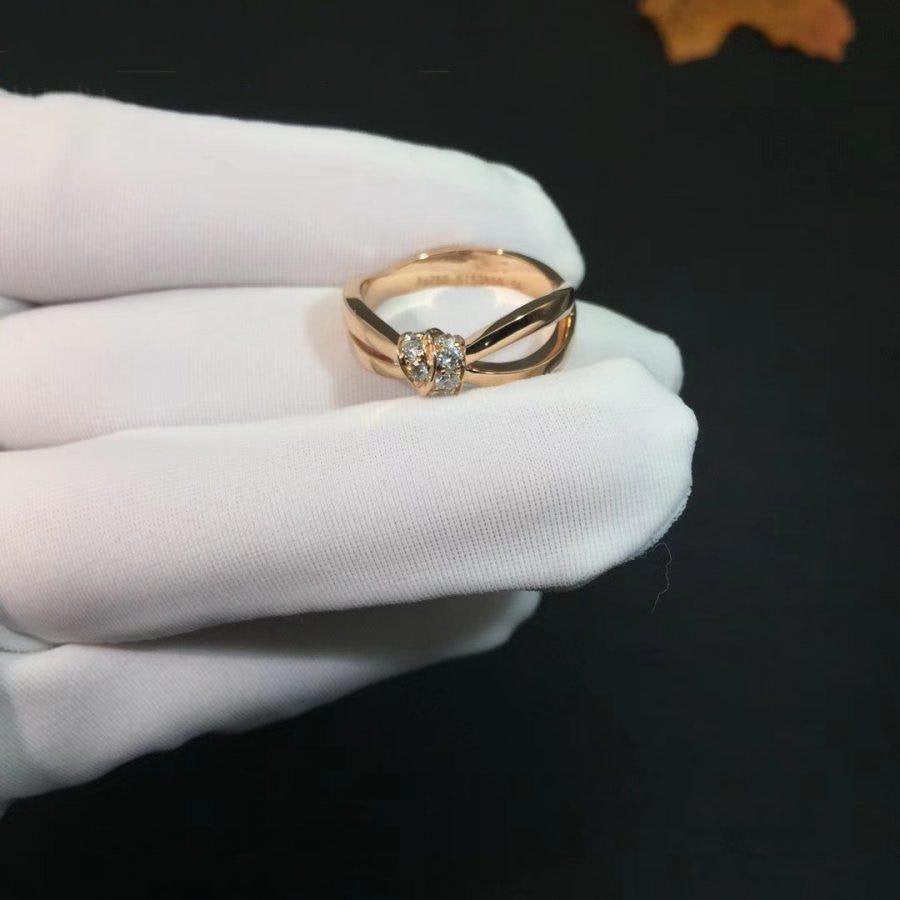 [⭐Lioran]LIENS RING PINK GOLD DIAMOND
