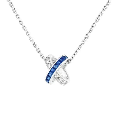[⭐Lioran]LIENS DIAMOND SILVER NECKLACE