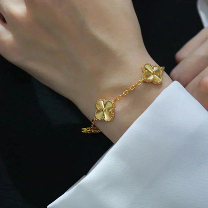 [⭐Lioran] CLOVER 5 MOTIF LASER BRACELET COLLECTION