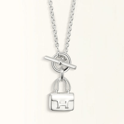 [⭐Lioran]POP H PEDANT SILVER NECKLACE