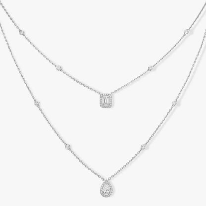 [⭐Lioran]Diamond Necklace My Twin 2 Rows