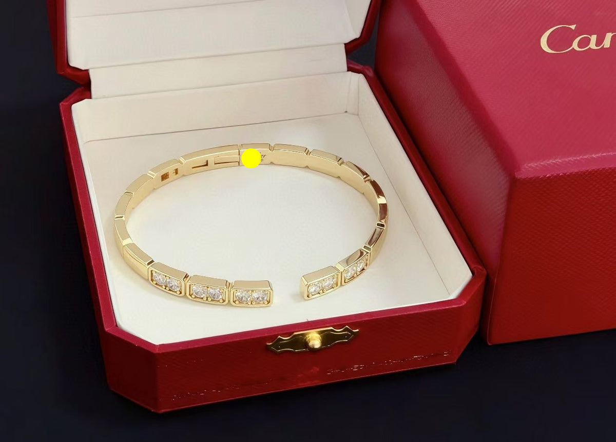 [⭐Lioran jewelrys]LOVE DIAMOND OPEN  BRACELET