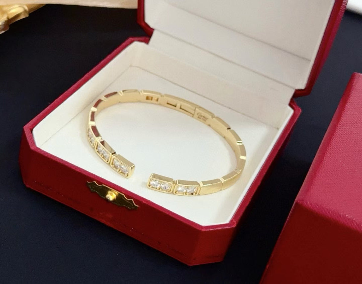 [⭐Lioran jewelrys]LOVE DIAMOND OPEN  BRACELET