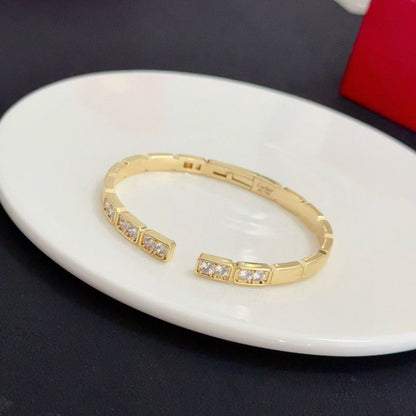 [⭐Lioran jewelrys]LOVE DIAMOND OPEN  BRACELET