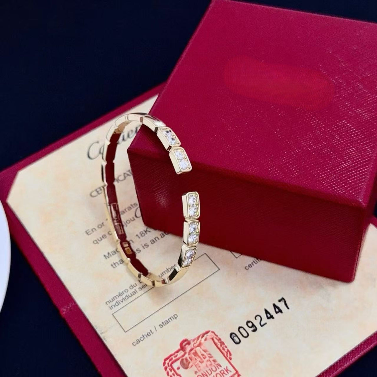 [⭐Lioran jewelrys]LOVE DIAMOND OPEN  BRACELET