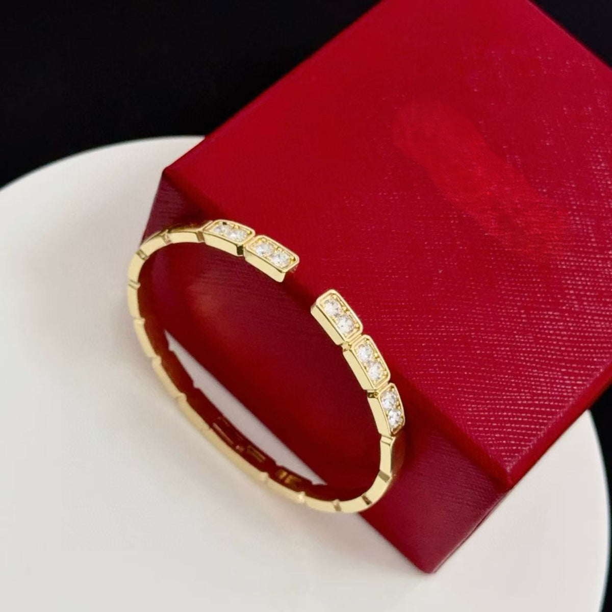 [⭐Lioran jewelrys]LOVE DIAMOND OPEN  BRACELET
