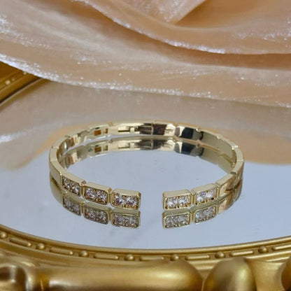 [⭐Lioran jewelrys]LOVE DIAMOND OPEN  BRACELET
