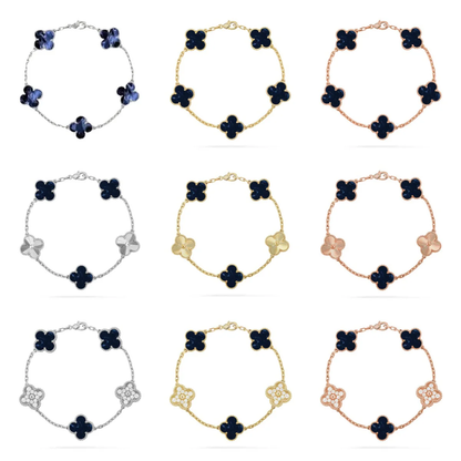 [⭐Lioran]CLOVER 5 MOTIF PIETERSITE BRACELET COLLECTION