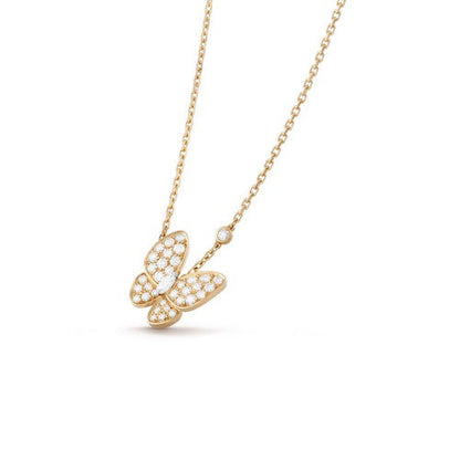 [⭐Lioran]BUTTERFLY DIAMOND NECKLACE