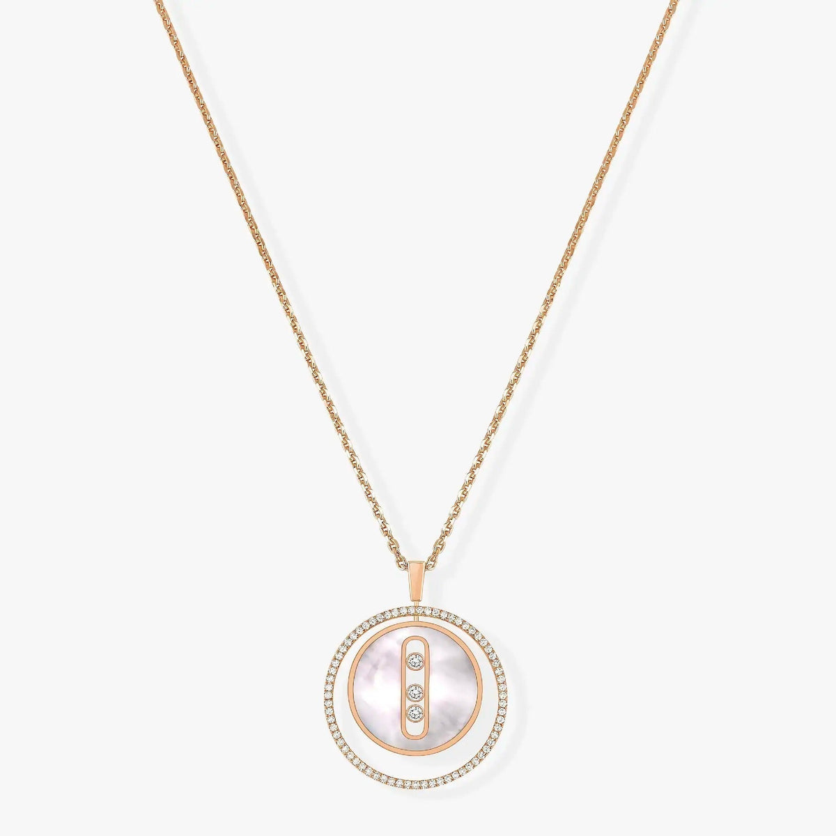 [⭐Lioran]Demo MOVE MM NACRE BLANCHE DIAMOND NECKLACE