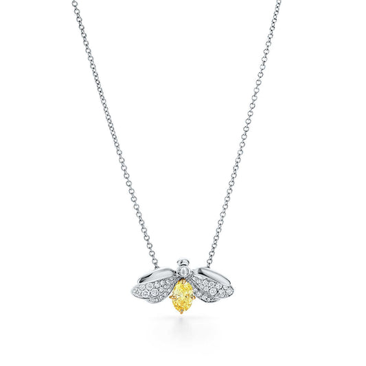 [Lioran]PAPER FLOWERS YELLOW DIAMOND FIREFLY PENDANT
