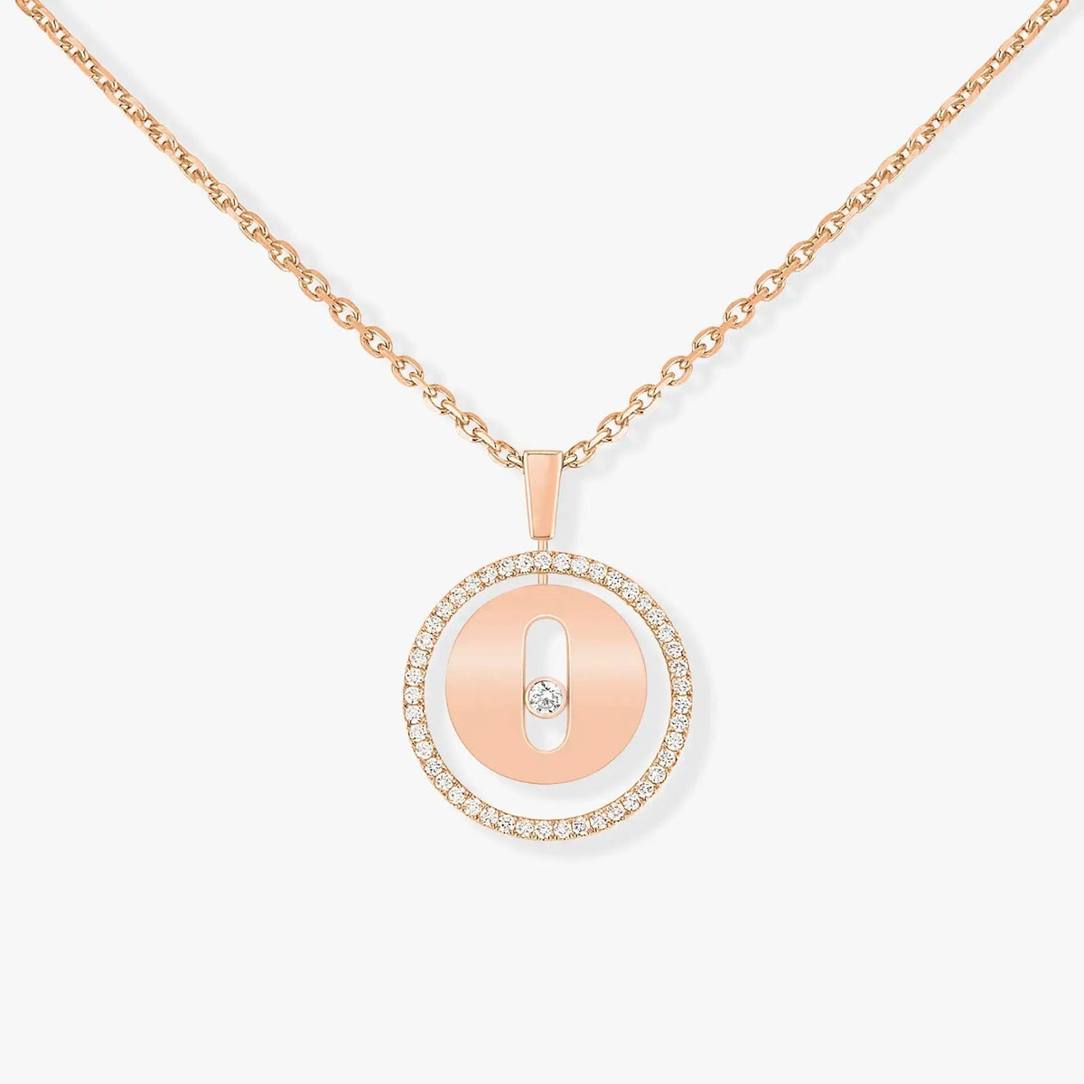 [⭐Lioran]Demo MOVE PM NECKLACE PINK GOLD DIAMOND