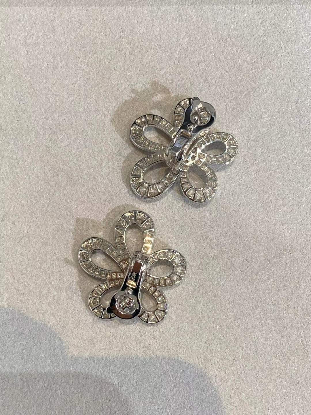 [⭐Lioran]FLOWERLACE EARRINGS FULL DIAMONDS