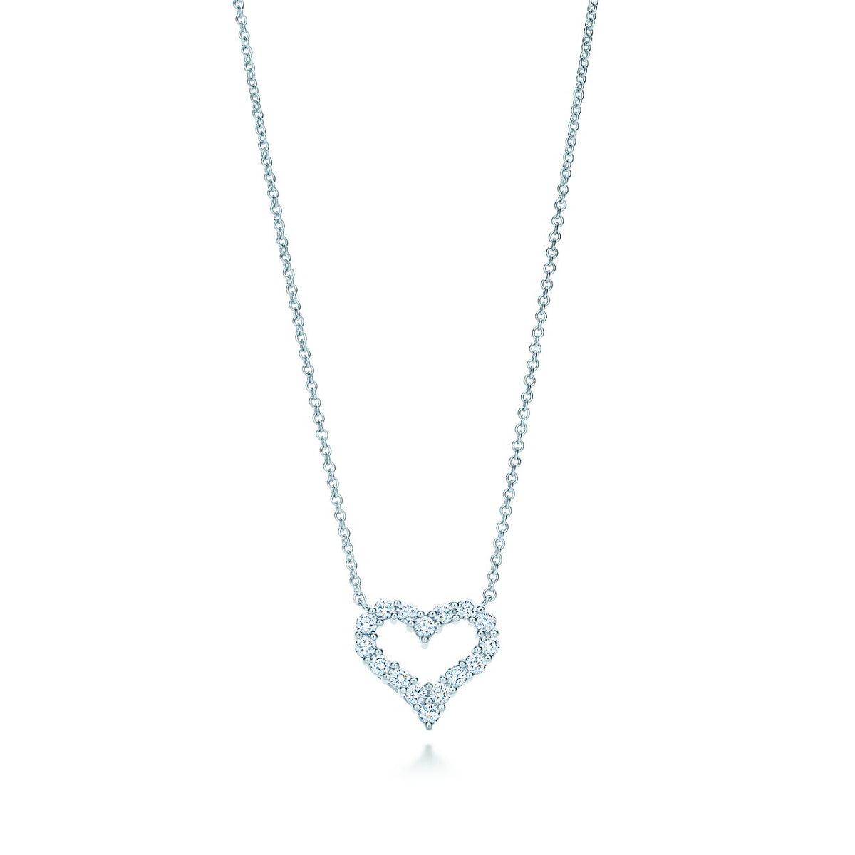 [Lioran]HEART-SHAPED DIAMOND NECKLACE