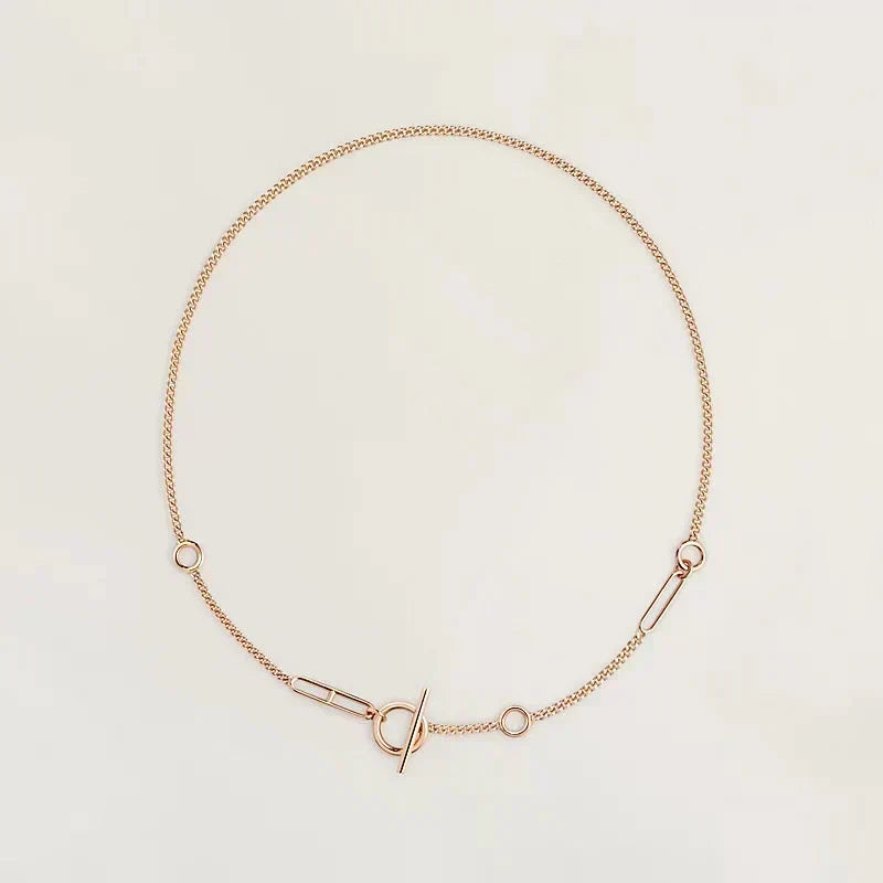 [⭐Lioran]HM STERLING CHAINE D'ANCRE HEART