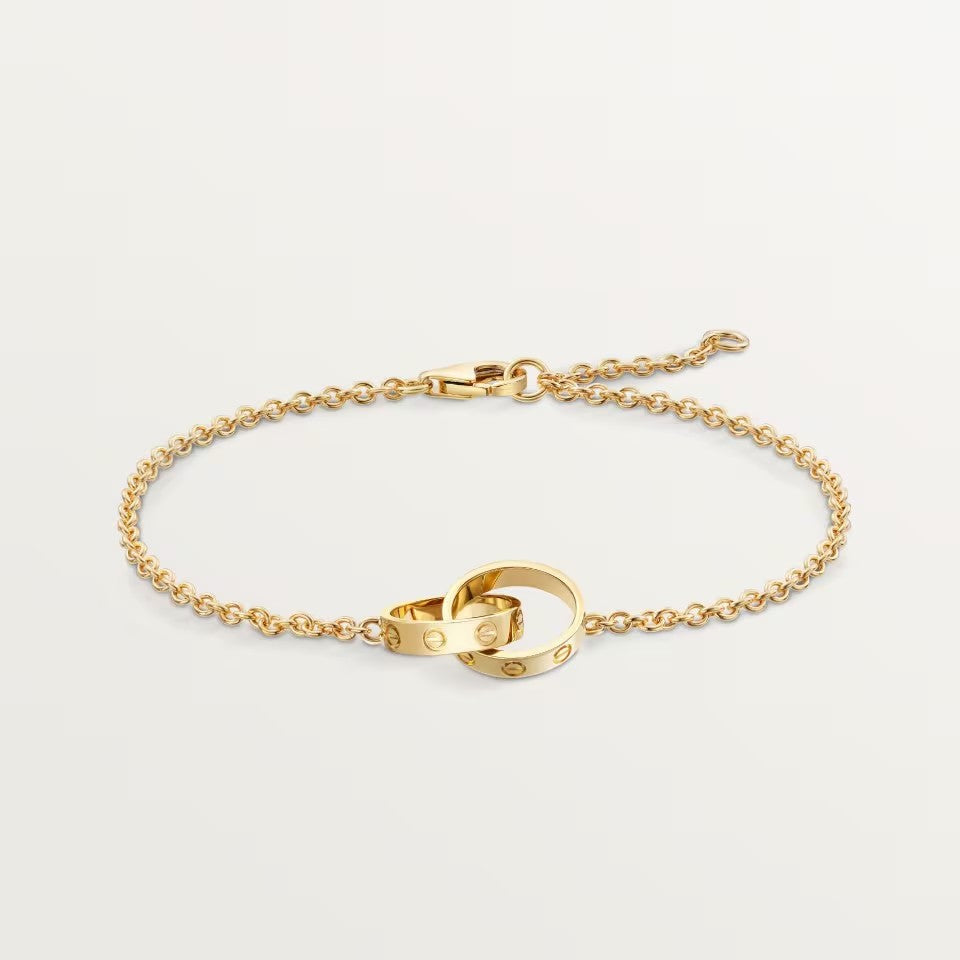 [⭐Lioran]LOVE BRACELET DOUBLE RING