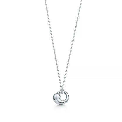 [Lioran]SNAIL PEDANT SILVER NECKLACE