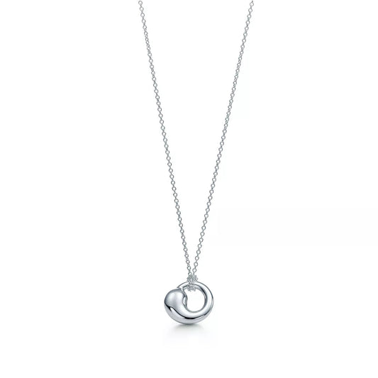 [Lioran]SNAIL PEDANT SILVER NECKLACE