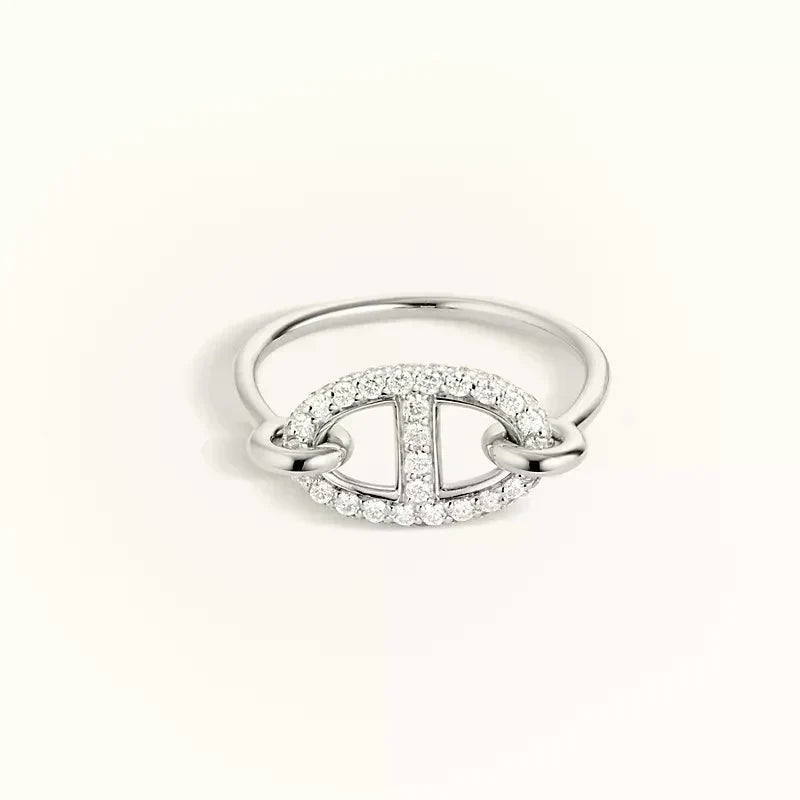 [⭐Lioran]RONDE SMALL SILVER DIAMOND RING