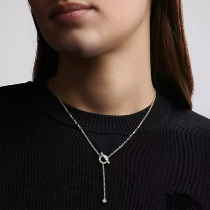[⭐Lioran]FINESSE SILVER DIAMOND NECKLACE