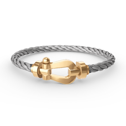 [⭐Lioran]FORCE LARGE HORSESHOE NO DIAMOND BRACELET GOLD