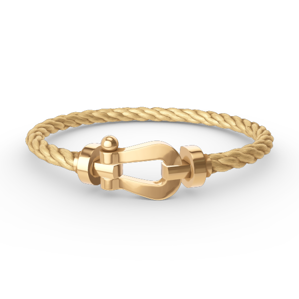 [⭐Lioran]FORCE LARGE HORSESHOE NO DIAMOND BRACELET GOLD