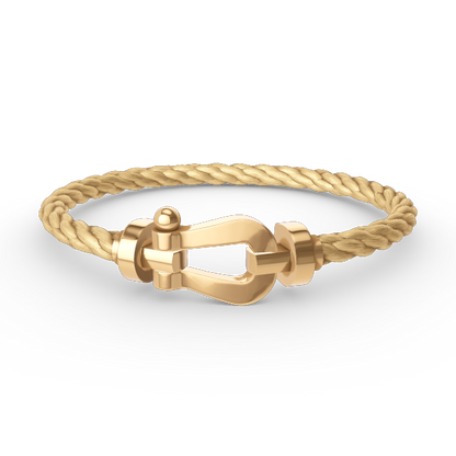 [⭐Lioran]FORCE LARGE HORSESHOE NO DIAMOND BRACELET GOLD