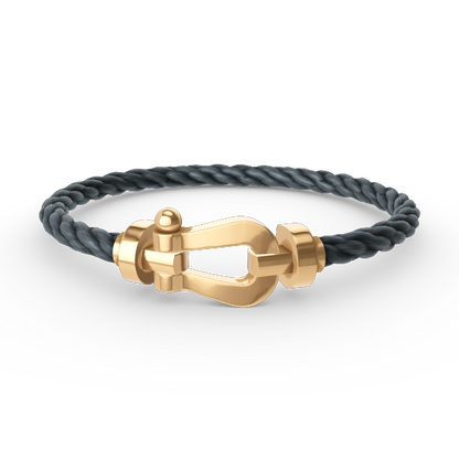 [⭐Lioran]FORCE LARGE HORSESHOE NO DIAMOND BRACELET GOLD