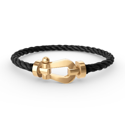 [⭐Lioran]FORCE LARGE HORSESHOE NO DIAMOND BRACELET GOLD