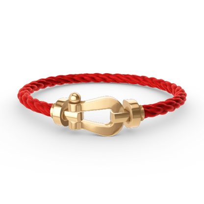 [⭐Lioran]FORCE LARGE HORSESHOE NO DIAMOND BRACELET GOLD