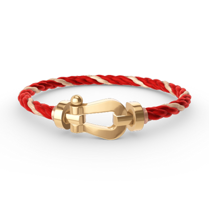 [⭐Lioran]FORCE LARGE HORSESHOE NO DIAMOND BRACELET GOLD