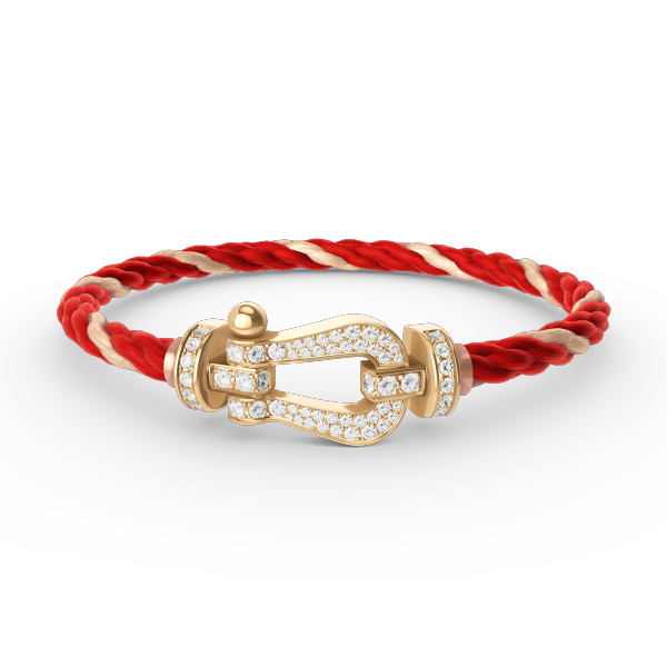 [⭐Lioran]FORCE LARGE HORSESHOE FULL DIAMOND BRACELET GOLD