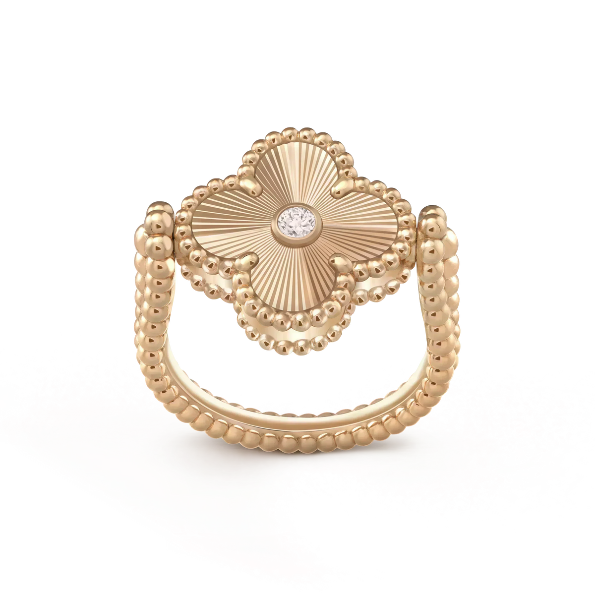 [⭐Lioran]CLOVER RIVERSIBLE ROSE GOLD RING