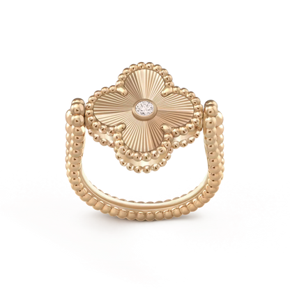 [⭐Lioran]CLOVER RIVERSIBLE ROSE GOLD RING