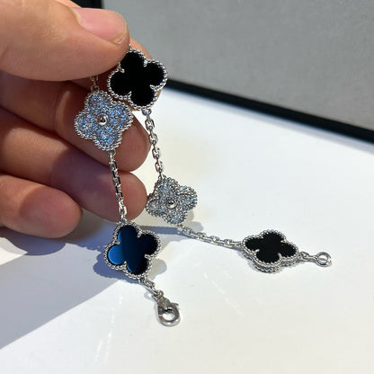 [⭐Lioran] CLOVER 5 MOTIF ONYXS BRACELET COLLECTION