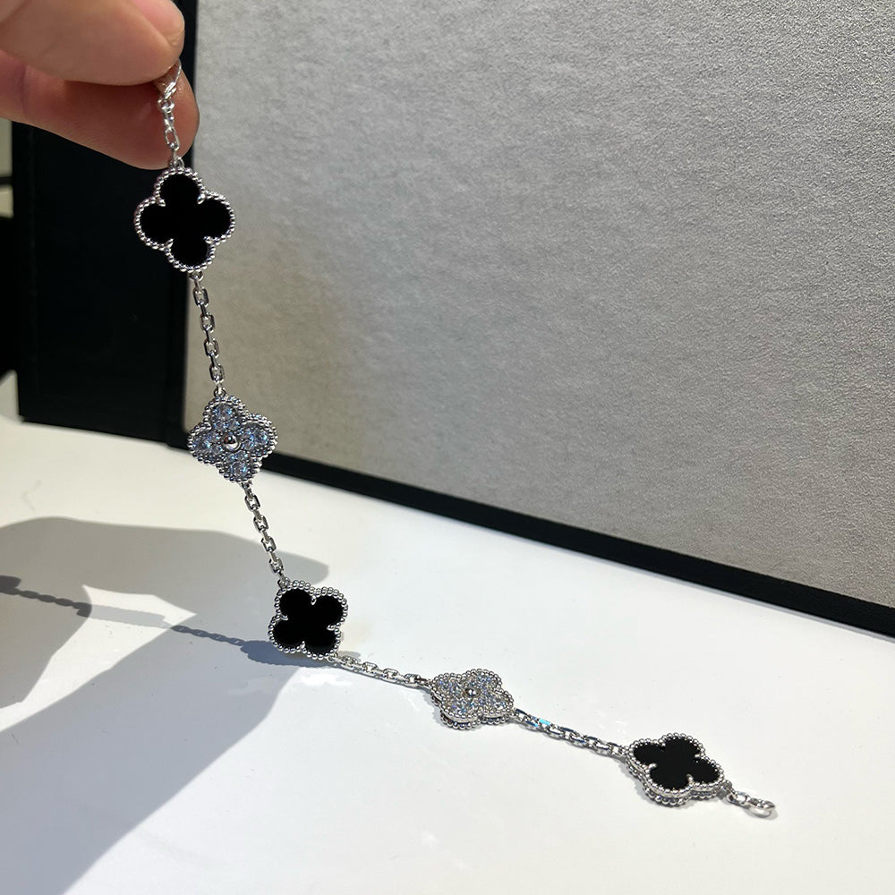 [⭐Lioran] CLOVER 5 MOTIF ONYXS BRACELET COLLECTION